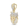 Thumbnail Image 2 of Men's Diamond Lion Head Pendant 3/4 ct tw 10K Yellow Gold