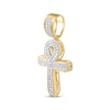 Thumbnail Image 2 of Men's Diamond Cross Pendant 1 ct tw 10K Yellow Gold