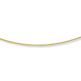 GOLd BOX Chain 14k link SOLID necklace her women gift 18” inch .5mm THIN