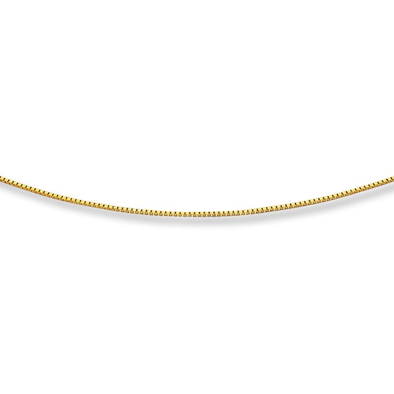 Box Chain Solid 14K Yellow Gold 20"