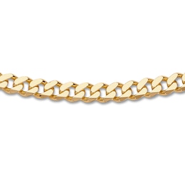 Curb Link Bracelet Solid 14K Yellow Gold 8.75"