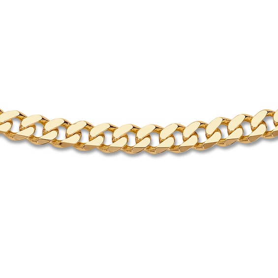 Kay Solid Curb Link Bracelet 14K Yellow Gold 8.75"