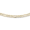 Thumbnail Image 1 of Figaro Necklace Solid 14K Yellow Gold 24&quot;