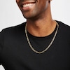 Thumbnail Image 2 of Figaro Necklace Solid 14K Yellow Gold 24&quot;