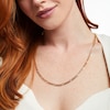 Thumbnail Image 3 of Figaro Necklace Solid 14K Yellow Gold 24&quot;