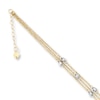 Thumbnail Image 0 of Triple-strand Anklet 14K Two-Tone Gold 10"