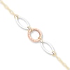 Thumbnail Image 1 of Anklet Solid 14K Tri-Color Gold 10&quot;