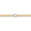 Thumbnail Image 0 of Heart Anklet 10K Two-Tone Gold 9.5"