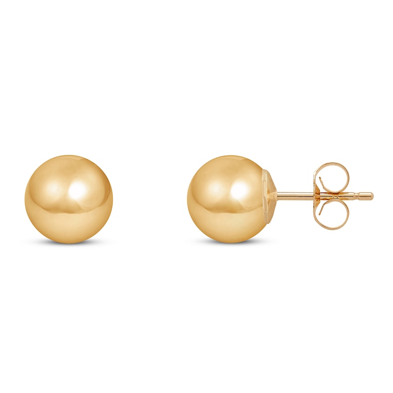 chanel gold ball stud