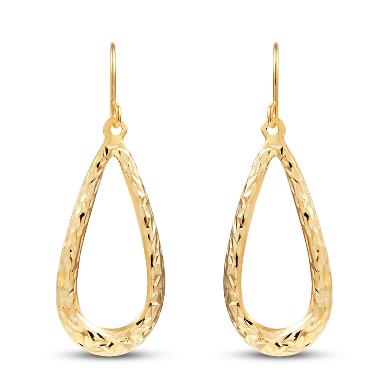 Main Image 2 of Teardrop Earrings 14K Yellow Gold