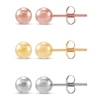 Thumbnail Image 1 of Ball Stud Earrings Set 14K Gold 4mm