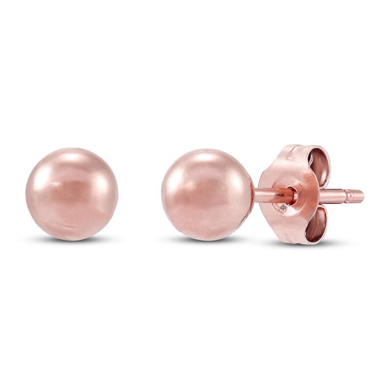 Main Image 2 of Ball Stud Earrings Set 14K Gold 4mm