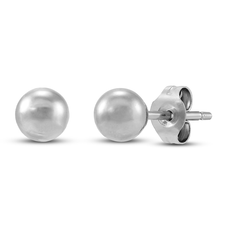 Main Image 4 of Ball Stud Earrings Set 14K Gold 4mm