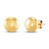 Flat Ball Stud Earrings 14K Yellow Gold 5.75mm