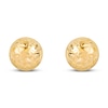 Dome Stud Earrings 14K Yellow Gold 8mm
