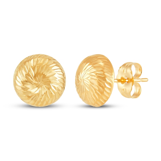 Dome Stud Earrings 14K Yellow Gold 8.5mm | Kay