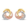 Thumbnail Image 1 of Stud Earrings 14K Tri-Tone Gold