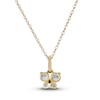 Thumbnail Image 2 of Children's Butterfly Cubic Zirconia Necklace 14K Yellow Gold 15&quot;