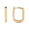 Kay Oval Huggie Hoop Earrings 14K Yellow Gold 9.5mm