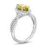 Thumbnail Image 1 of Monique Lhuillier Bliss Marquise-Cut Yellow Quartz & Diamond Engagement Ring 1/2 ct tw 14K White Gold