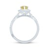 Monique Lhuillier Bliss Marquise-Cut Yellow Quartz & Diamond Engagement Ring 1/2 ct tw 14K White Gold