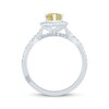 Thumbnail Image 2 of Monique Lhuillier Bliss Marquise-Cut Yellow Quartz & Diamond Engagement Ring 1/2 ct tw 14K White Gold