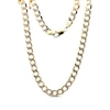 Thumbnail Image 1 of Curb Chain Necklace Semi-Solid 10K Yellow Gold 18&quot;
