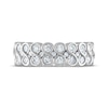 Every Moment Round-cut Diamond Infinity Ring 1 ct tw 14K White Gold