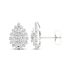 Thumbnail Image 2 of Lab-Created Diamonds by KAY Pear-Shaped Stud Earrings 1 ct tw 10K White Gold