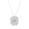 Thumbnail Image 1 of KAY Lab-Grown Diamonds Emerald-Cut Necklace 1 ct tw 14K White Gold 18”