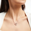 Thumbnail Image 3 of THE LEO Diamond Heart Necklace 3/4 ct tw 14K White Gold 19”