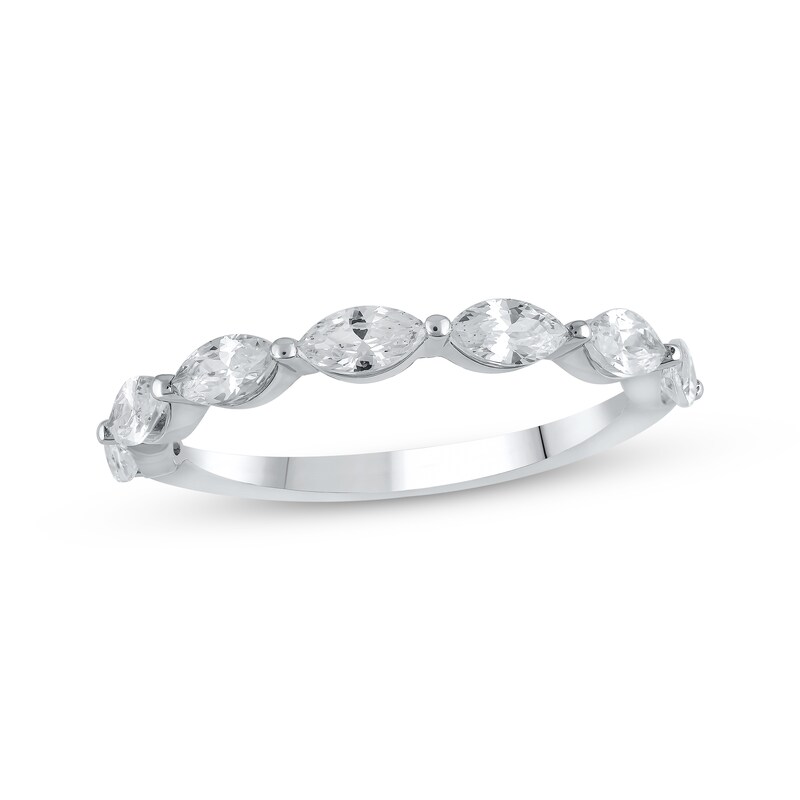 Lab-Created Diamonds by KAY Marquise-Cut Anniversary Band 1 ct tw 14K White Gold