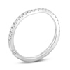 Monique Lhuillier Bliss Round-Cut Diamond Contoured Wedding Band 1/4 ct tw 14K White Gold