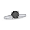 Thumbnail Image 1 of Now + Forever Black Diamond Solitaire Ring 2 ct tw 14K White Gold