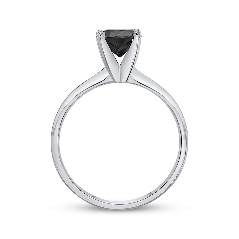 Main Image 3 of Now + Forever Black Diamond Solitaire Ring 2 ct tw 14K White Gold