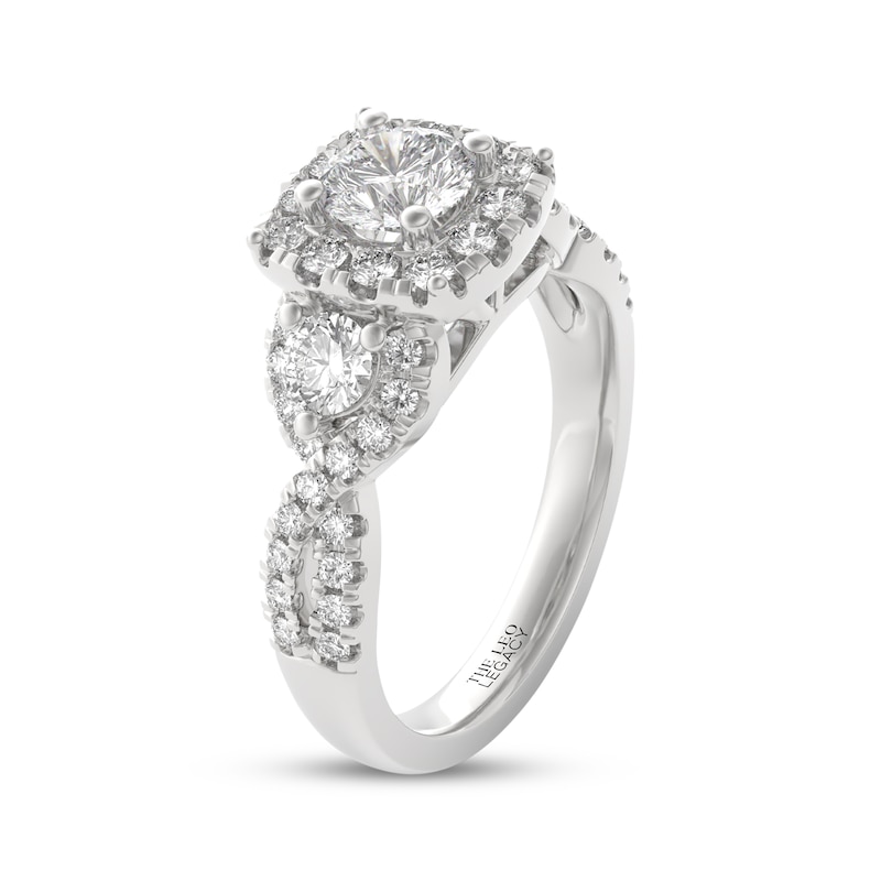 Main Image 2 of THE LEO Legacy Lab-Grown Diamond Round-Cut Engagement Ring 1-3/4 ct tw 14K White Gold
