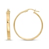 Thumbnail Image 3 of Reaura Flat Tube Hoop Earrings Repurposed 14K Yellow Gold 28mm