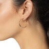 Thumbnail Image 4 of Reaura Flat Tube Hoop Earrings Repurposed 14K Yellow Gold 28mm