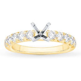 Now + Forever Diamond Engagement Ring Setting 3/4 ct tw 14K Yellow Gold