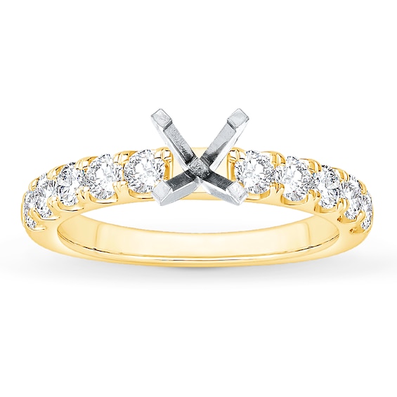 Now + Forever Diamond Engagement Ring Setting 3/4 ct tw 14K Yellow Gold