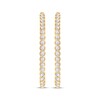 Thumbnail Image 2 of Unstoppable Love Diamond Double Hoop Earrings 1/3 ct tw 10K Yellow Gold