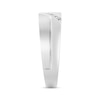 Thumbnail Image 2 of Now + Forever Men's Diamond Diagonal Wedding Ring 1/15 ct tw 10K White Gold