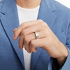 Thumbnail Image 4 of Men's Diamond Diagonal Wedding Ring 1/15 ct tw 10K White Gold