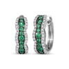 Thumbnail Image 1 of Le Vian Emerald Waterfall Hoop Earrings 3/8 ct tw Diamonds 14K Vanilla Gold