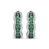 Thumbnail Image 1 of Le Vian Emerald Waterfall Hoop Earrings 3/8 ct tw Diamonds 14K Vanilla Gold