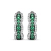 Thumbnail Image 2 of Le Vian Emerald Waterfall Hoop Earrings 3/8 ct tw Diamonds 14K Vanilla Gold