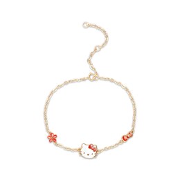 Children's Hello Kitty Station Bracelet 14K Yellow Gold 8&quot;