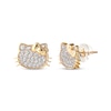 Thumbnail Image 1 of Children's Hello Kitty Cubic Zirconia Stud Earrings 14K Yellow Gold