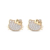Thumbnail Image 1 of Children's Hello Kitty Cubic Zirconia Stud Earrings 14K Yellow Gold
