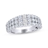 Thumbnail Image 1 of THE LEO Legacy Lab-Grown Diamond Three-Row Anniversary Ring 2 ct tw 14K White Gold